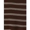 LCW Vision Kahverengi Bisiklet Yaka Çizgili Kadın Body