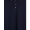 LCWAIKIKI Classic Lacivert Polo Yaka Erkek Sweatshirt