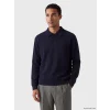 LCW Vision Lacivert Polo Yaka Erkek Sweatshirt