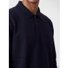 LCW Vision Lacivert Polo Yaka Erkek Sweatshirt