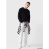 XSIDE Siyah Bisiklet Yaka Erkek Sweatshirt