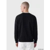 XSIDE Siyah Bisiklet Yaka Erkek Sweatshirt
