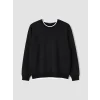 XSIDE Siyah Bisiklet Yaka Erkek Sweatshirt