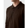 LCWAIKIKI Classic Kahverengi Polo Yaka Erkek Sweatshirt