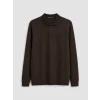 LCWAIKIKI Classic Kahverengi Polo Yaka Erkek Sweatshirt