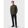 SOUTHBLUE Haki Regular Fit Gabardin Erkek Gömlek