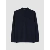 LCWAIKIKI Classic Lacivert Polo Yaka Erkek Sweatshirt