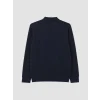 LCWAIKIKI Classic Lacivert Polo Yaka Erkek Sweatshirt