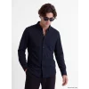 LCW Vision Lacivert Slim Fit Dokulu Erkek Gömlek