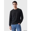 LCWAIKIKI Classic Antrasit Bisiklet Yaka Erkek Sweatshirt