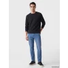 LCWAIKIKI Classic Antrasit Bisiklet Yaka Erkek Sweatshirt