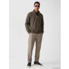 LCW Vision Kahverengi Dik Yaka Baskılı Erkek Kalın Sweatshirt