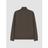 LCW Vision Kahverengi Dik Yaka Baskılı Erkek Kalın Sweatshirt