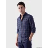 LCWAIKIKI Classic Sarı Regular Fit Ekose Erkek Gömlek