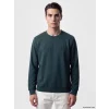 LCWAIKIKI Classic Petrol Bisiklet Yaka Kabartma Baskılı Erkek Sweatshirt