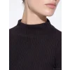 LCW EVERYDAY Siyah Dik Yaka Kadın Fitilli Body