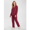 LCW DREAM Kırmızı Ekose Kadın Pijama Takım