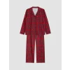 LCW DREAM Kırmızı Ekose Kadın Pijama Takım