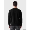 LCWAIKIKI Classic Siyah Bisiklet Yaka Baskılı Erkek Sweatshirt