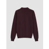 LCW EVERYDAY Bordo Polo Yaka Kadın Triko Kazak