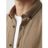 LCW Vision Kahverengi Slim Fit Erkek Gömlek