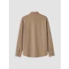 LCW Vision Kahverengi Slim Fit Erkek Gömlek