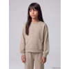 LCW Kids Bej Kız Çocuk Taşlı Soft Touch Takım