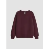 LCW Kids Mürdüm Kalın Paris Baskılı Kız Çocuk Sweatshirt