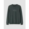 LCWAIKIKI Classic Haki Bisiklet Yaka Baskılı Erkek Sweatshirt