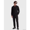 LCW Vision Siyah Slim Fit Dokulu Erkek Gömlek