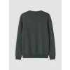 LCWAIKIKI Classic Haki Bisiklet Yaka Baskılı Erkek Sweatshirt