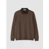 LCW Vision Kahverengi Polo Yaka Erkek Sweatshirt