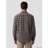 LCWAIKIKI Classic Bej Standart Kalıp Ekose Gabardin Erkek Gömlek