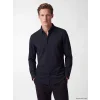 SOUTHBLUE Lacivert Slim Fit Çizgili Erkek Gömlek