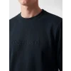 SOUTHBLUE Yeşil Bisiklet Yaka Baskılı Erkek Sweatshirt