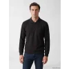 LCWAIKIKI Classic Antrasit Polo Yaka Erkek Sweatshirt