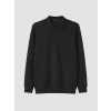 LCWAIKIKI Classic Antrasit Polo Yaka Erkek Sweatshirt