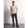 LCW Vision Bej Polo Yaka Erkek Sweatshirt