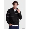 LCW Vision Siyah Dik Yaka Erkek Kalın Sweatshirt