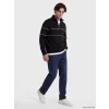 LCW Vision Siyah Dik Yaka Erkek Kalın Sweatshirt
