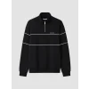 LCW Vision Siyah Dik Yaka Erkek Kalın Sweatshirt