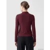 LCW EVERYDAY Mürdüm Dik Yaka Kadın Fitilli Body