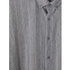 LCW Vision Gri Slim Fit Çizgili Erkek Gömlek