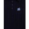 LCW Modest Lacivert Polo Yaka Desenli Kadın Triko Kazak