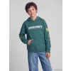 LCW Kids Yeşil Kapüşonlu Minecraft Baskılı Erkek Çocuk Sweatshirt