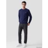 LCWAIKIKI Classic Lacivert Bisiklet Yaka Erkek Kalın Sweatshirt