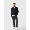 SOUTHBLUE Siyah  Dik Yaka Erkek Sweatshirt