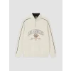 XSIDE Bej Dik Yaka Baskılı Erkek Sweatshirt
