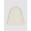 XSIDE Bej Dik Yaka Baskılı Erkek Sweatshirt