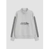 LCW Kids Gri Dik Yaka Kız Çocuk Kalın Sweatshirt
